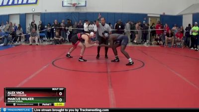 175 lbs Champ. Round 1 - Alex Vaca, St. John`s College vs Marcus Walker, Gilman School