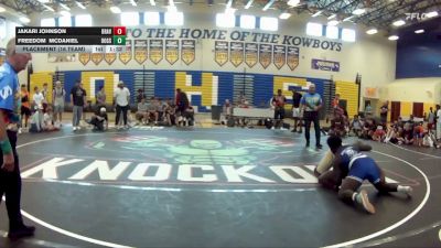 285 lbs Placement (16 Team) - Freedom McDaniel, Alpha Dogs vs Jakari Johnson, Braves WC