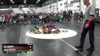 90 lbs 2nd Wrestleback (8 Team) - Loc Webber, Beast Mode vs Noah Watkins, Minions Black (GA)