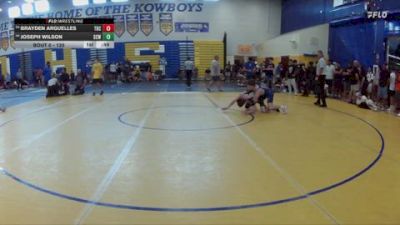 120 lbs Cons. Round 2 - Brayden Arguelles, Miami Palmetto Sr High vs Joseph Wilson, Cardinal Gibbons
