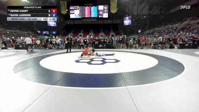 132 lbs Cons. Sub-quarters - Deven Casey, IL vs Gavin Landers, IA