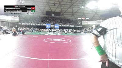 Boys 2A 165 lbs Cons. Round 2 - Landon Draper, Ridgefield vs Hunter Nicholson, East Valley (Spokane)