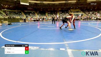 126 lbs Quarterfinal - Calli Taylor, Clinton Youth Wrestling vs Traylor Miller, The Hall Wrestling Club