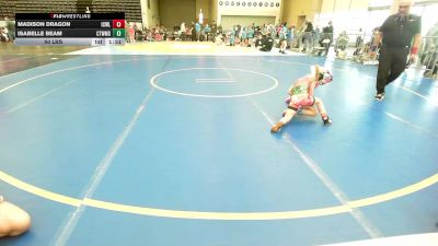 50 lbs Rr Rnd 2 - Madison Dragon, ICWL Bruisers Girls vs Isabelle Beam, CT Whale Girls