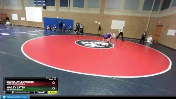 130lbs Cons. Round 4 - Olivia Aylesworth, Lake Stevens (Girls) vs Hailey Latta, Arlington (Girls)