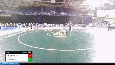 106 lbs Cons. Round 2 - Noah Agloro, Askeo International Mat Club vs Foster Martin, Washington