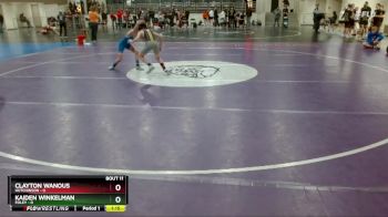 85 lbs Finals (8 Team) - Clayton Wanous, Hutchinson vs Kaiden Winkelman, Foley