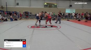 72 kg Quarterfinal - Lenny Merkin, NJRTC vs Cooper Noehre, Central Indiana Academy Of Wrestling