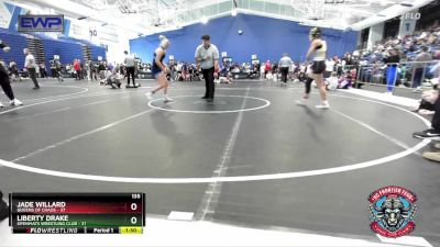 135 lbs Round 2 (4 Team) - Jade Willard, Queens Of Chaos vs Liberty Drake, OpenMats Wrestling Club