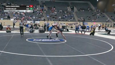 132 lbs Semifinal - Tatum Millet, Oldham County vs Kayla Maslonka, Fort Campbell