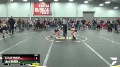 77 lbs Cons. Round 5 - Noah Nelson, Rangers Wrestling Club vs Weslee Grindle, Front Royal Wrestling Club