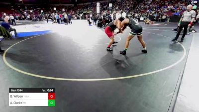 220 lbs Consi Of 8 #2 - Dominic Wilson, Tulare Union (CS) vs Achilles Clarke, Pitman (SJ)