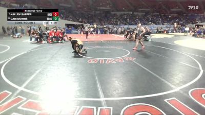 6A Boys 285 lbs Cons. Round 3 - Cam Downs, Roosevelt Boys vs Kallen Saffer, Oregon City Boys