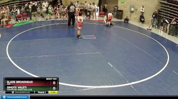 54 lbs Quarterfinal - Simote Valeti, Champions Wrestling Club vs Slade Broadhead, JWC