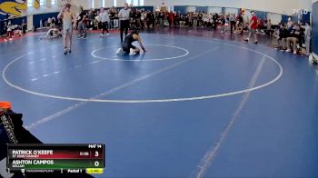 132 lbs Champ. Round 2 - Patrick O`Keefe, St John Vianney vs ASHTON CAMPOS, Kellam