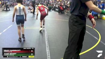 72 lbs Cons. Round 2 - Brady Sandercott, Motor City WC vs Kasen Brandt, Sanford Meridian