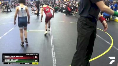 72 lbs Cons. Round 2 - Brady Sandercott, Motor City WC vs Kasen Brandt, Sanford Meridian