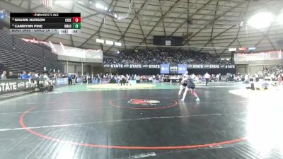 Girls 2A 170 lbs Cons. Round 4 - Camrynn Pike, North Mason (Girls) vs Shawn Hudson, Chief Sealth (Girls)