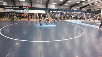 125 lbs Semifinal - Christian Horvath, Muhlenberg vs Xavier Diaz, New York University