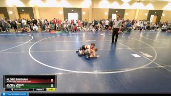 54 lbs Round 2 - James Owen, Mountain Ridge vs Kloee Bingham, Bear River Wrestling Club