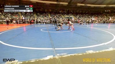 61 lbs Consi Of 16 #1 - Lorenzo Barbieri, Ruthless WC vs Chance Eck, Brawlers Wrestling Club KS