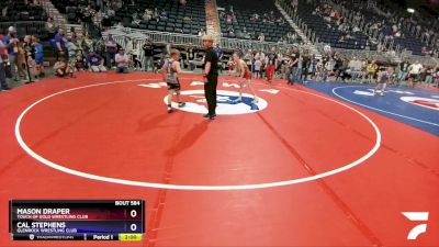 86 lbs 3rd Place Match - Mason Draper, Touch Of Gold Wrestling Club vs Cal Stephens, Glenrock Wrestling Club