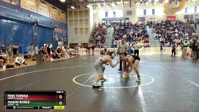 144 lbs Semifinals (8 Team) - Mason Basile, Jesuit vs Finn Tornga, Merritt Island