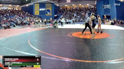 113 lbs Champ. Round 1 - Gabe Campanelli, Salesianum vs Marcos Asan, Bergen Catholic