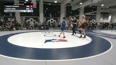 80 kg Cons. Quarters - Oakley Maddox, Brothers Of Steel Wrestling Club vs Jakob Hoke, MVKWA Graham Youth Wrestling Club
