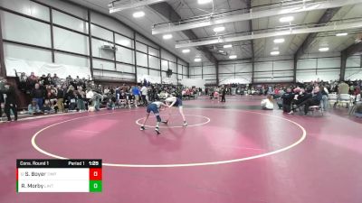 106 lbs Cons. Round 1 - Simon Boyer, Timpanogos vs Rave Morby, Layton