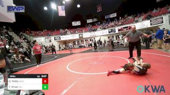 49 lbs Rr Rnd 1 - Garrett Potts, Wagoner Takedown Club vs Tristan Price, Tahlequah Wrestling Club