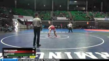 170 lbs 5th Place Match - Kaden King, Arab vs EVAN SCRIVNER, Saint Clair County