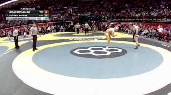 D2-215 lbs Quarterfinal - Logan McClellan, Tri-Valley vs George Eggers, Napoleon