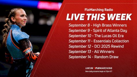 What's Playing on FloMarching Radio This Week, Sept 8 - 14
