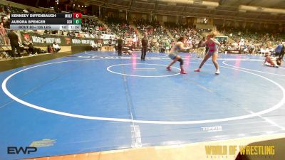 135 lbs Semifinal - Kennedy Diffenbaugh, Mulvane Jr Wrestling vs Aurora Spencer, Steel City Reloaded