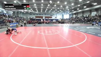 150 lbs Round 2 (3 Team) - Nathan Beattie, Peru Sr HS vs Kayl Santos, Nanuet