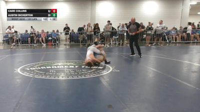 120 lbs Consi Of 32 #1 - Cade Collins, NJ vs Austin Bickerton, OH