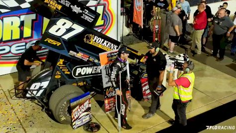 Injured Aaron Retuzel Reacts After Returning To Victory Lane At Port Royal