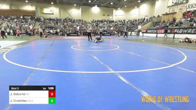 92 lbs Round Of 32 - Justin Osburne, Institute Of Combat vs Jaden Crutchley, GOLDRUSH Academy