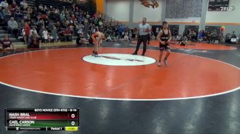 N-14 lbs Quarterfinal - Cael Carson, Hammerin Hawks vs Nash Bral, Tiger Wrestling Club