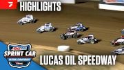 Highlights | 2025 USAC Sprints at Lucas Oil Speedway