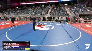 92 lbs Semifinal - Brayton Boylen, Top Of The Rock Wrestling Club vs Joshuah Hernandez, Cody Wrestling Club
