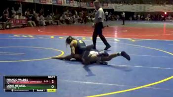 141 lbs Finals (2 Team) - Louis Newell, Kent State vs Franco Valdes, University Of Tennessee-Chattanooga
