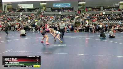 115 lbs Cons. Round 3 - Mia Anderson, Nebraska Wrestling Academy vs Jaya Theilen, CIWC Team Intensity