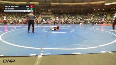 52 lbs Quarterfinal - Mason Brockway, Summit Wrestling Academy vs Kai Parker, Alpha Elite