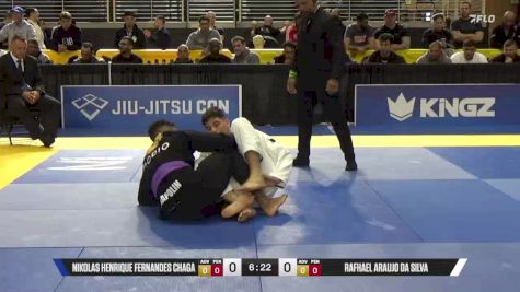 Nikolas Henrique Fernandes Chaga vs Rafhael Araujo Da Silva 2025 Pan Jiu Jitsu IBJJF Championship