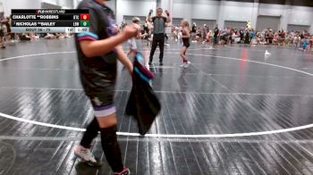 75 lbs Cons. Semi - Nicholas **Bailey, Lemont Bears WC vs Charlotte **Robbins, Bison Takedown Club