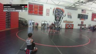 91 lbs Round 5 - Niya Cruz, Worland Middle School vs Josie Skorupski, Cody Middle School