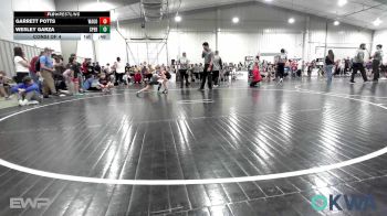 61 lbs Consi Of 4 - Garrett Potts, Wagoner Takedown Club vs Wesley Garza, Sperry Wrestling Club