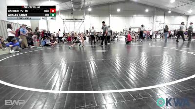 61 lbs Consi Of 4 - Garrett Potts, Wagoner Takedown Club vs Wesley Garza, Sperry Wrestling Club